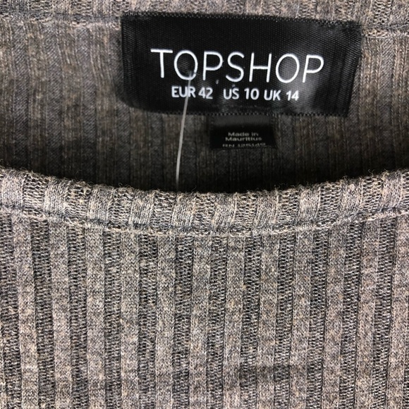 Women’s Topshop Washed Grey Shirt 10 US! - Picture 4 of 9